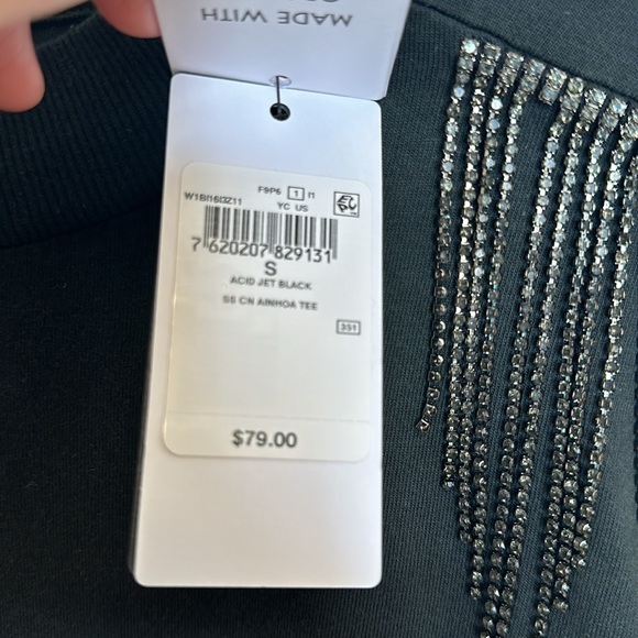 Guess Iconic rhinestone embellished tee. Size Small - Picture 9 of 9